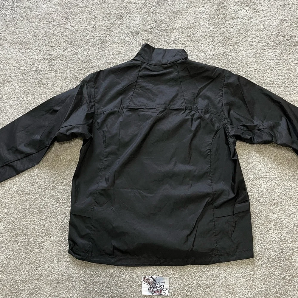 New Patagonia Houdini Stash 1/2 Zip Pullover Jacket Black Windbreaker Womens - Picture 4 of 10